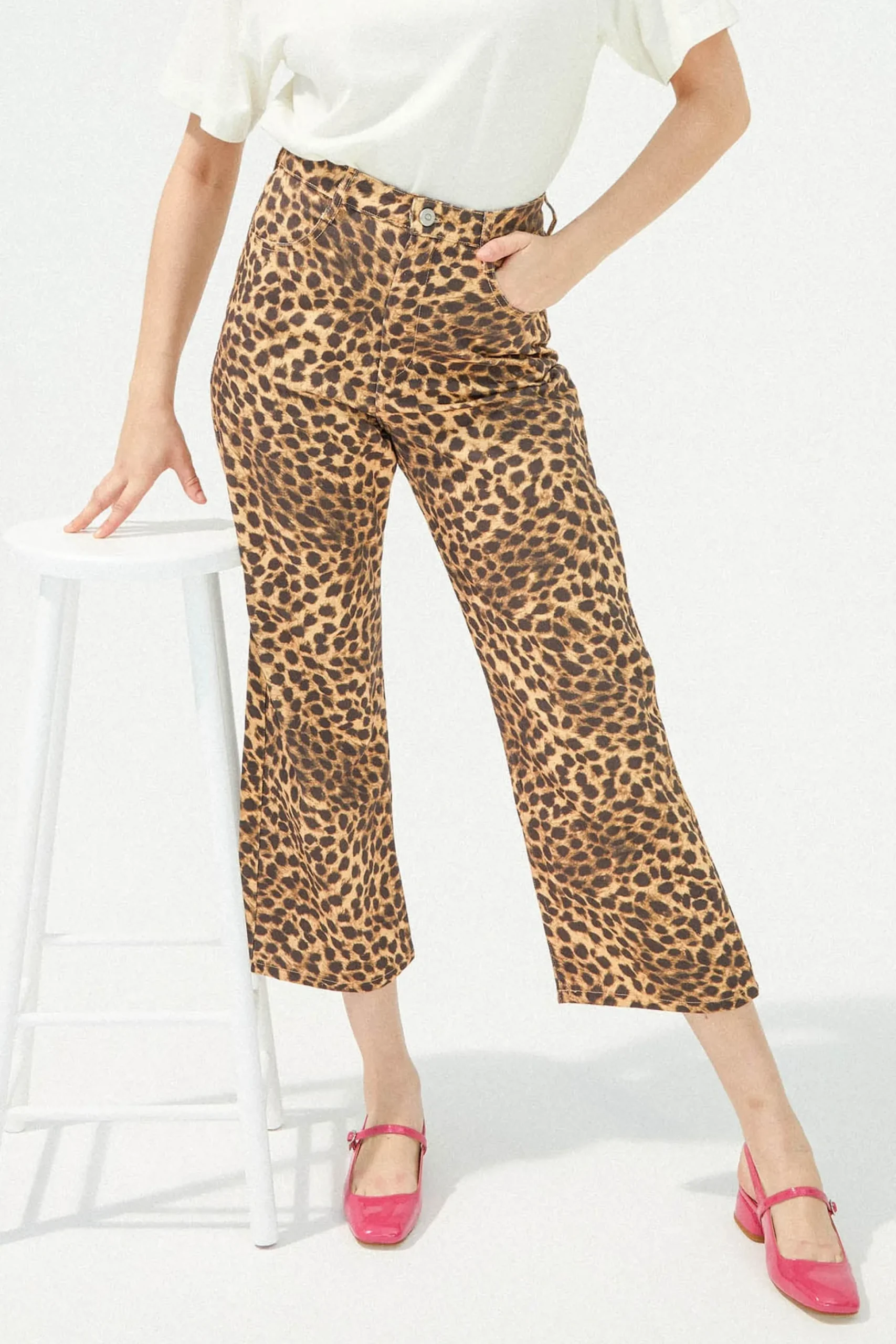 JEANS NELSON LEOPARD