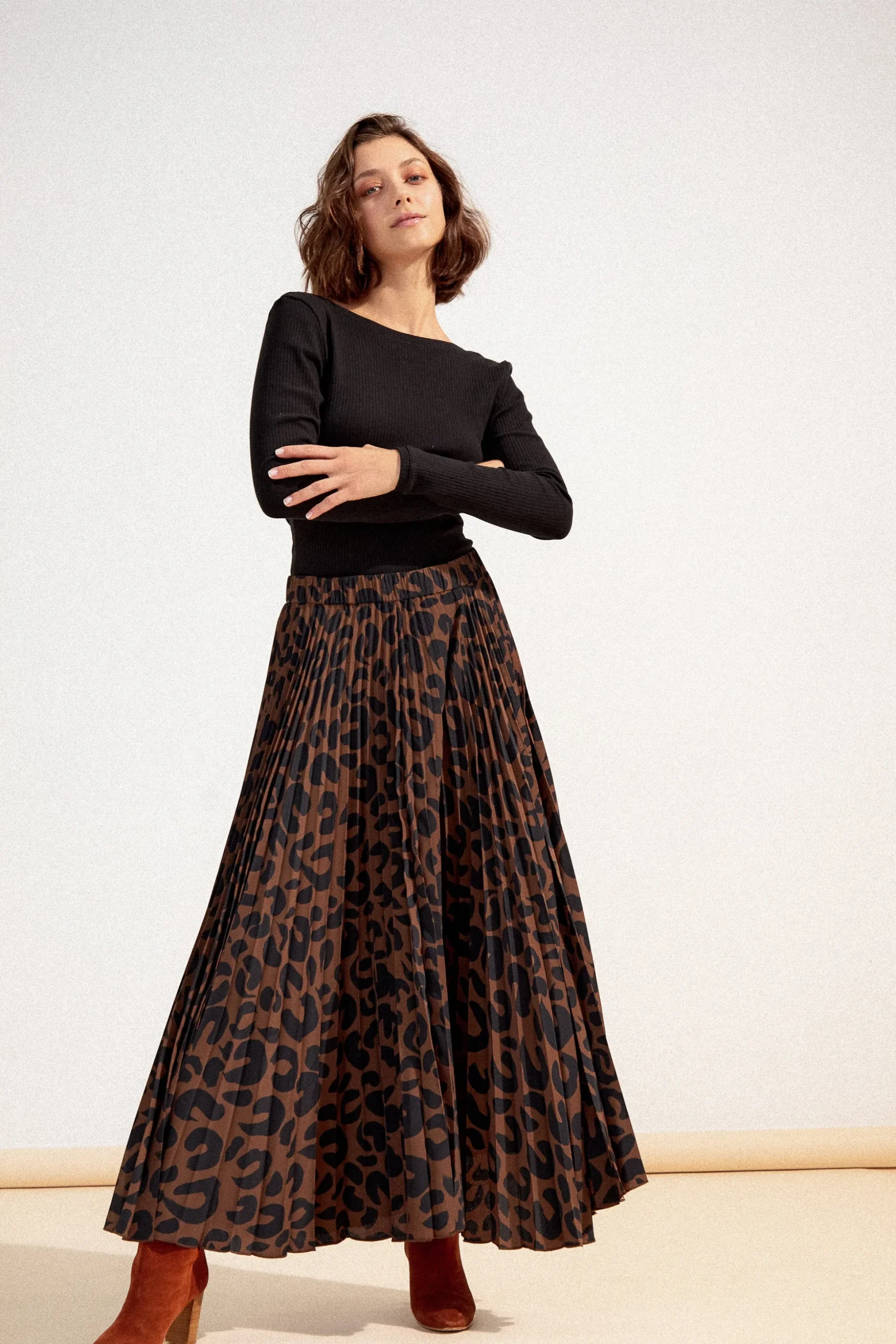 JUPE PAULA LEOPARD