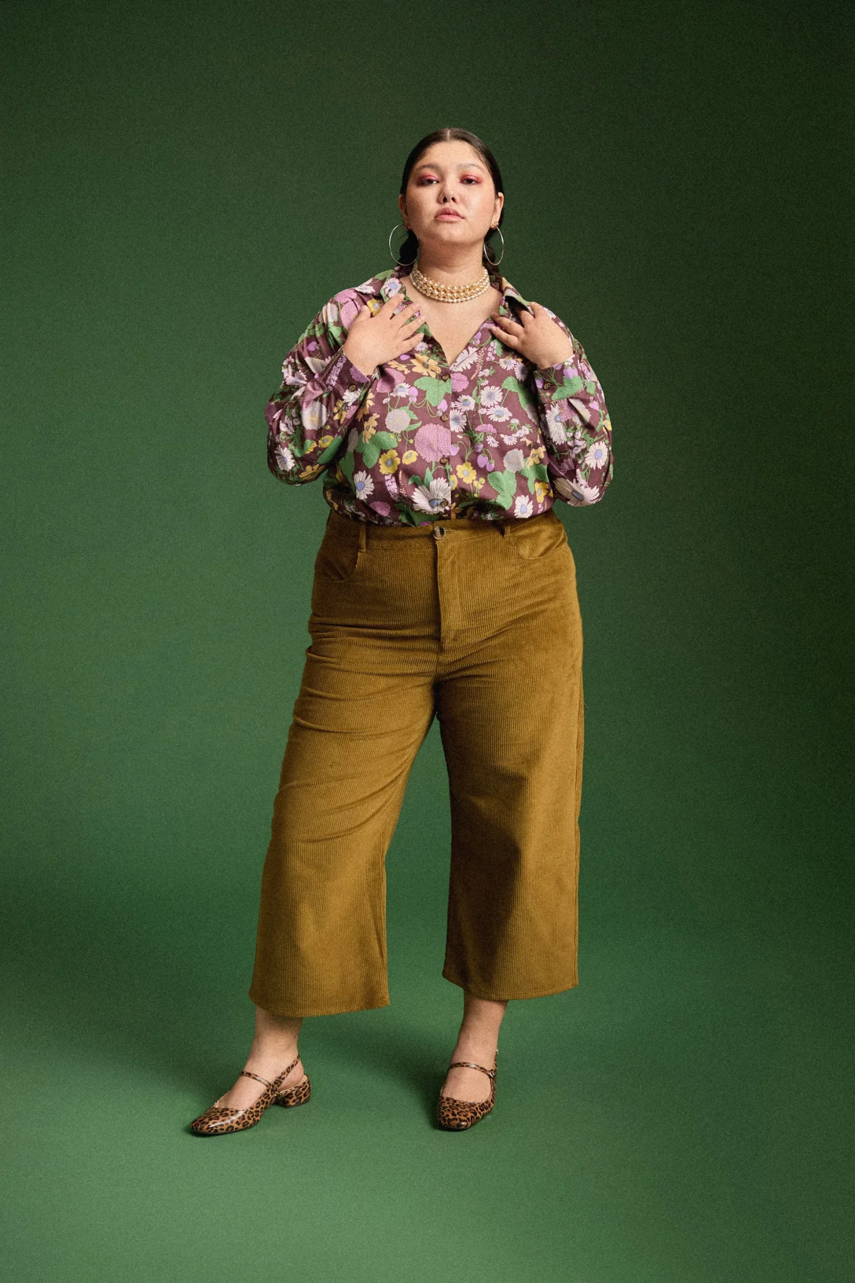 PANTALON NELSON VELOURS KAKI